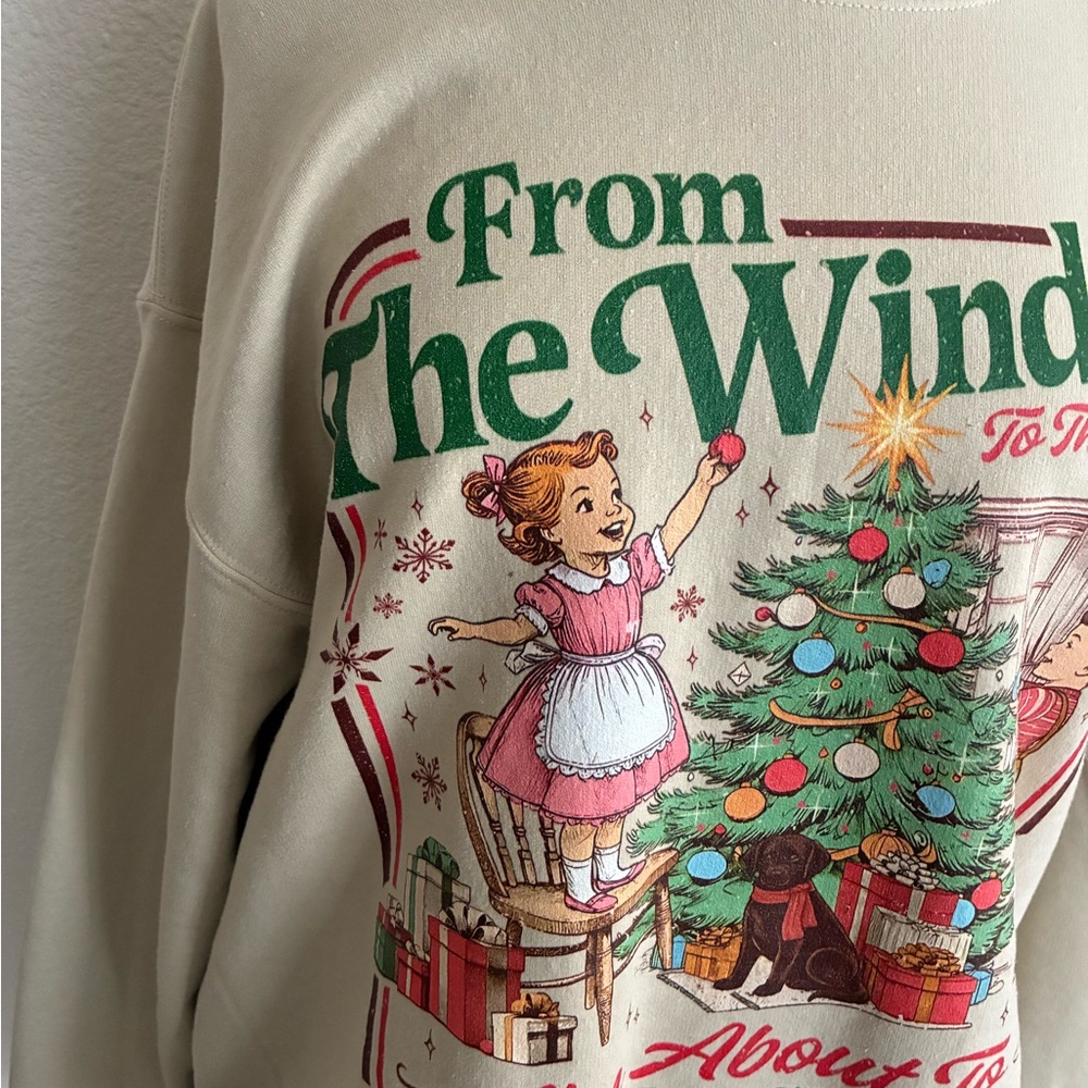 WAS $30 Unisex Christmas/ holiday sweatshirt - Picture 4 of 6